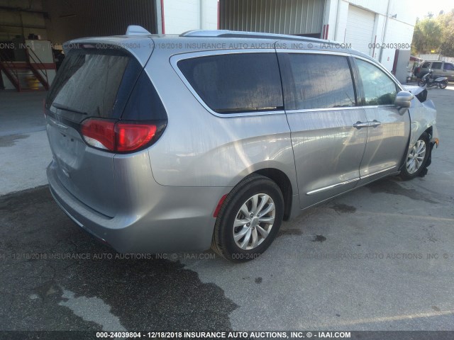 2C4RC1BG6JR110735 - 2018 CHRYSLER PACIFICA TOURING L GRAY photo 4