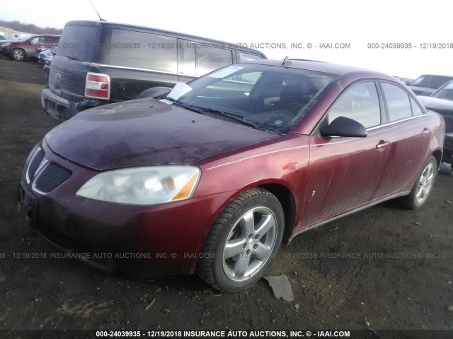 1G2ZH57N584252947 - 2008 PONTIAC G6 GT RED photo 2