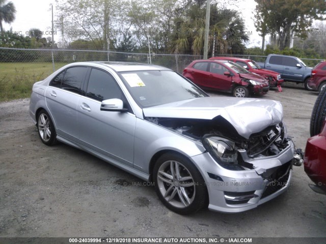 WDDGF4HB6DR288835 - 2013 MERCEDES-BENZ C 250 SILVER photo 1