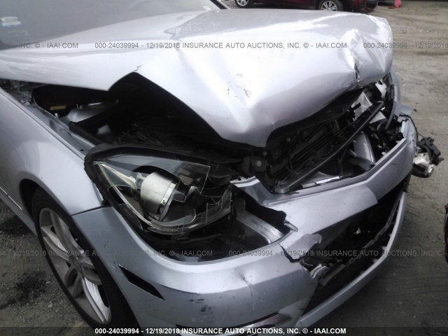 WDDGF4HB6DR288835 - 2013 MERCEDES-BENZ C 250 SILVER photo 6