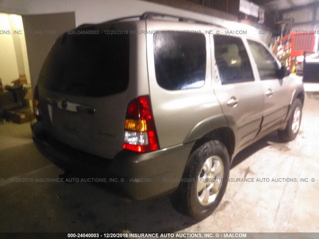4F2YU091X1KM05470 - 2001 MAZDA TRIBUTE LX/ES 米色 照片 4
