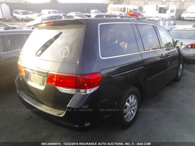 5FNRL3H60AB008899 - 2010 HONDA ODYSSEY EXL BLACK photo 4