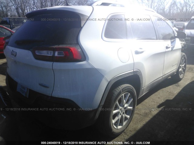 1C4PJMCB9FW734531 - 2015 JEEP CHEROKEE LATITUDE WHITE photo 4