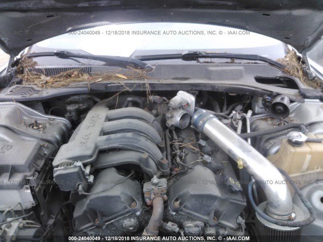 2B3KA43R36H448259 - 2006 DODGE CHARGER GRAY photo 10