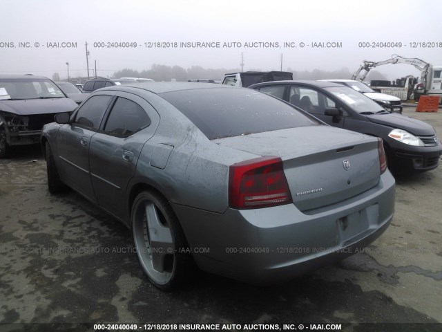 2B3KA43R36H448259 - 2006 DODGE CHARGER GRAY photo 3