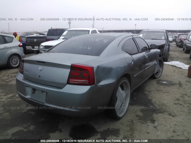 2B3KA43R36H448259 - 2006 DODGE CHARGER GRAY photo 4