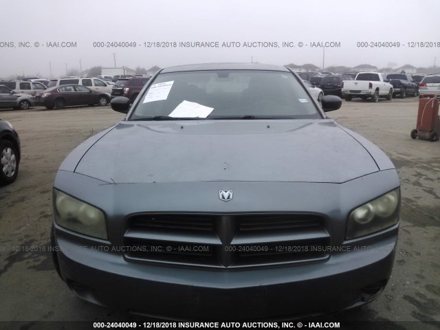 2B3KA43R36H448259 - 2006 DODGE CHARGER GRAY photo 6