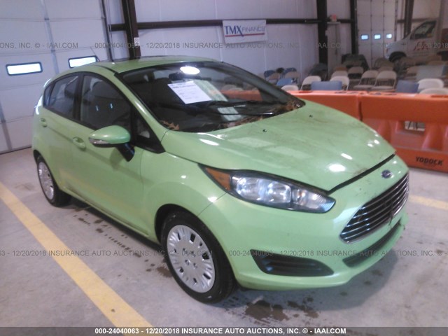 3FADP4EE5EM179395 - 2014 FORD FIESTA SE GREEN photo 1