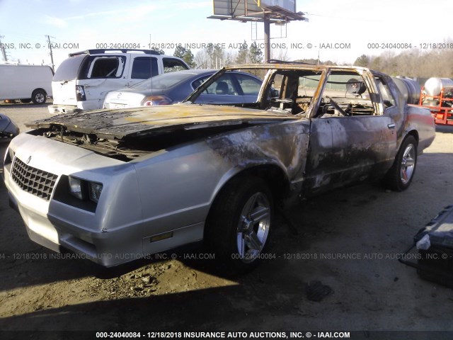 1G1GZ37G1GR172447 - 1986 CHEVROLET MONTE CARLO  GRAY photo 2