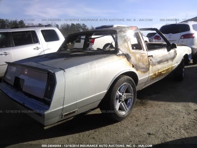 1G1GZ37G1GR172447 - 1986 CHEVROLET MONTE CARLO  GRAY photo 4