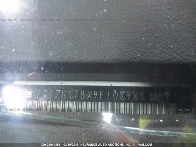 1G1ZK57BX9F108988 - 2009 CHEVROLET MALIBU LTZ თეთრი ფოტო 9