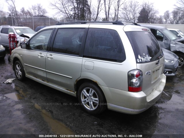 JM3LW28A350555219 - 2005 MAZDA MPV WAGON GOLD photo 3