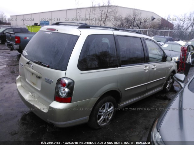 JM3LW28A350555219 - 2005 MAZDA MPV WAGON GOLD photo 4