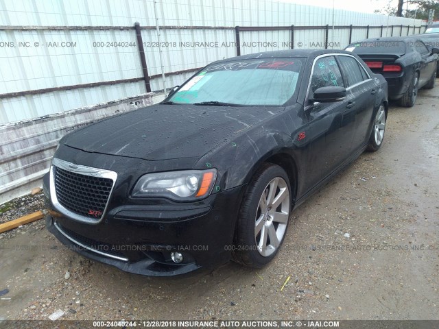 2C3CCAFJ1CH800966 - 2012 CHRYSLER 300 SRT-8 BLACK photo 2