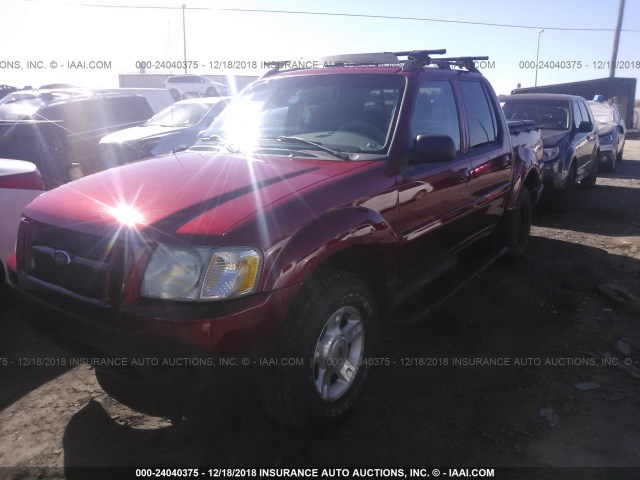 1FMZU77EX3UA26412 - 2003 FORD EXPLORER SPORT TR  RED photo 2