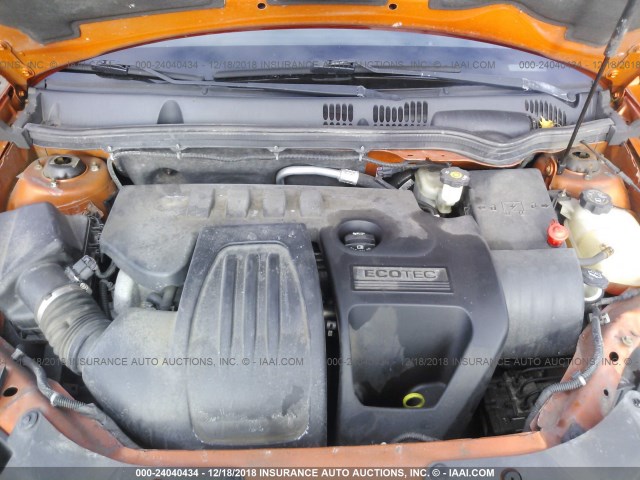 1G1AL55F467723056 - 2006 CHEVROLET COBALT LT ORANGE photo 10