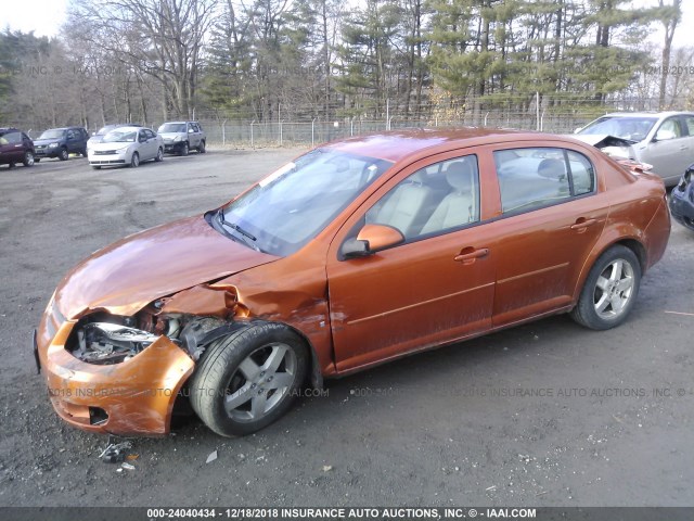 1G1AL55F467723056 - 2006 CHEVROLET COBALT LT ORANGE photo 2