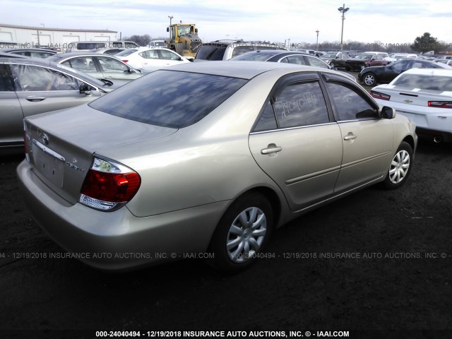 4T1BE32K66U112602 - 2006 TOYOTA CAMRY LE/XLE/SE TAN photo 4