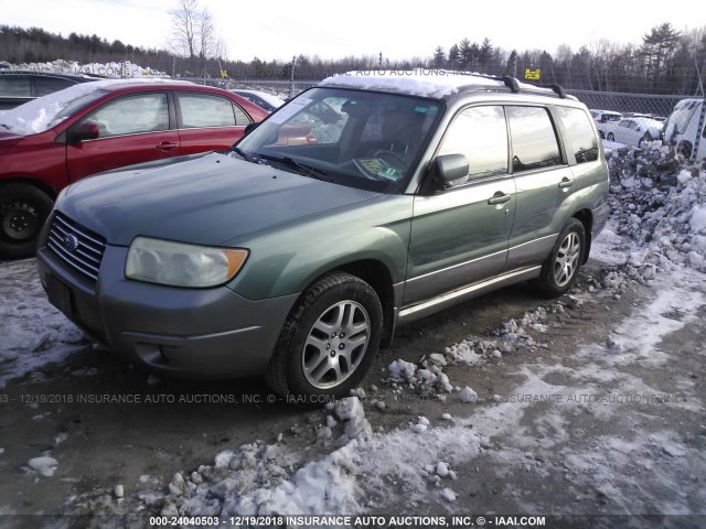 JF1SG67686H700611 - 2006 SUBARU FORESTER 2.5X LL BEAN GREEN photo 2