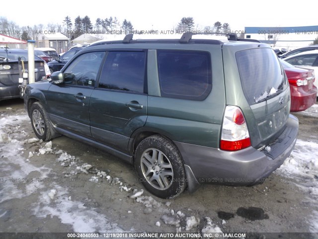 JF1SG67686H700611 - 2006 SUBARU FORESTER 2.5X LL BEAN GREEN photo 3