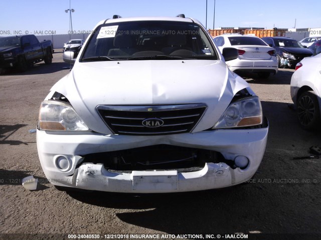 KNDJD735285772362 - 2008 KIA SORENTO EX/LX WHITE photo 6