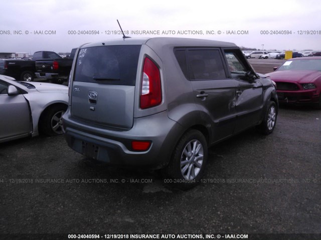 KNDJT2A60C7466999 - 2012 KIA SOUL +/!/SPORT GRAY photo 4