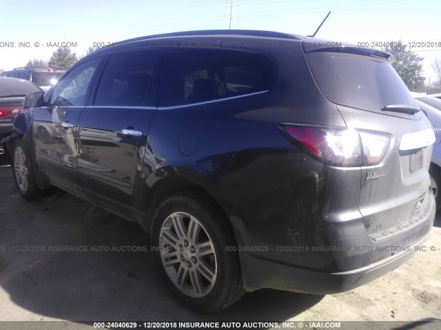 1GNKRGKD0DJ104681 - 2013 CHEVROLET TRAVERSE LT Մոխրագույն լուսանկար 3