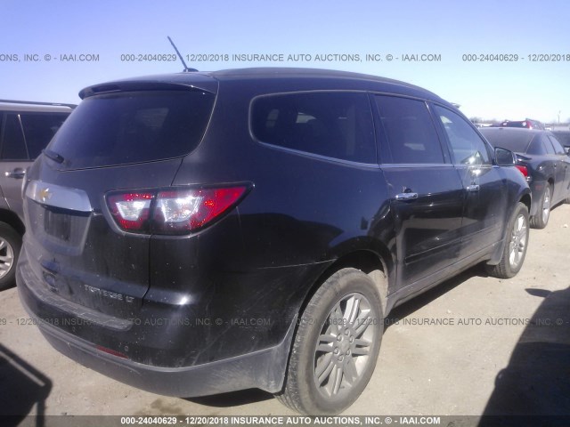1GNKRGKD0DJ104681 - 2013 CHEVROLET TRAVERSE LT Մոխրագույն լուսանկար 4