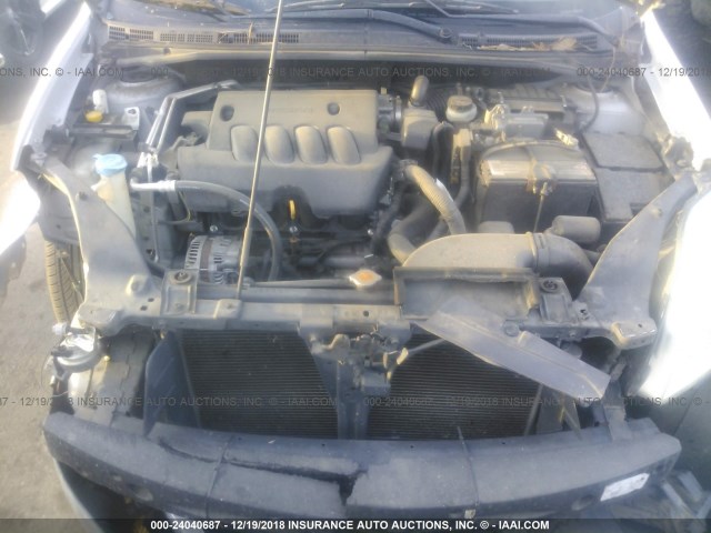 3N1AB61E59L658119 - 2009 NISSAN SENTRA 2.0/2.0S/2.0SL SILVER photo 10