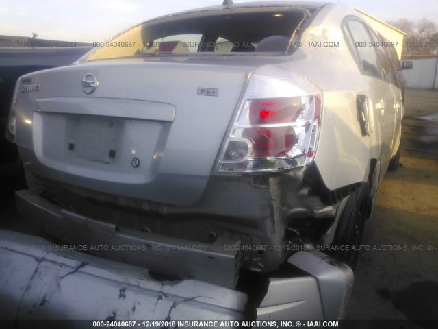 3N1AB61E59L658119 - 2009 NISSAN SENTRA 2.0/2.0S/2.0SL SILVER photo 6