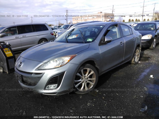 JM1BL1S63A1233566 - 2010 MAZDA 3 S SILVER photo 2