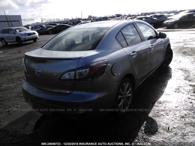 JM1BL1S63A1233566 - 2010 MAZDA 3 S SILVER photo 4