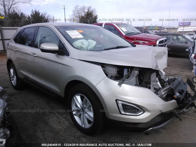 2FMPK3J89JBB12936 - 2018 FORD EDGE SEL SILVER photo 1