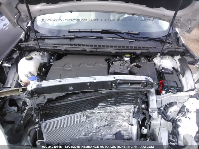 2FMPK3J89JBB12936 - 2018 FORD EDGE SEL SILVER photo 10