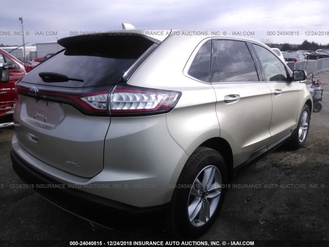 2FMPK3J89JBB12936 - 2018 FORD EDGE SEL SILVER photo 4