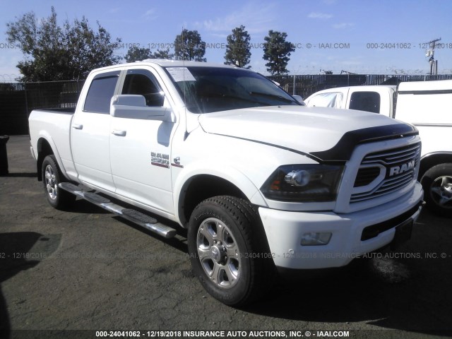 3C6UR5FLXJG224256 - 2018 RAM 2500 LARAMIE WHITE photo 1