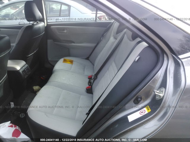 4T1BF1FK2GU235634 - 2016 TOYOTA CAMRY LE/XLE/SE/XSE GRAY photo 8