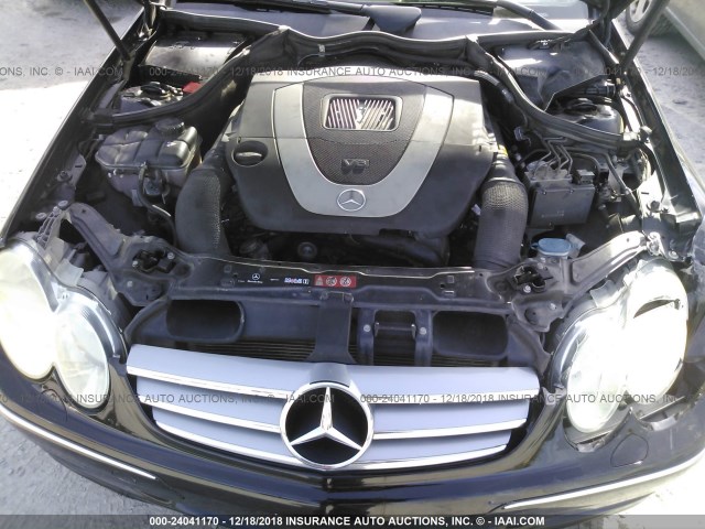 WDBTJ56H59F267938 - 2009 MERCEDES-BENZ CLK BLACK photo 10