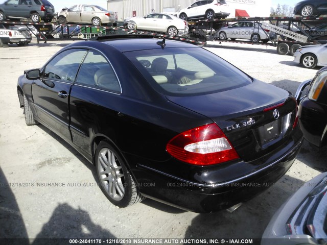 WDBTJ56H59F267938 - 2009 MERCEDES-BENZ CLK BLACK photo 3