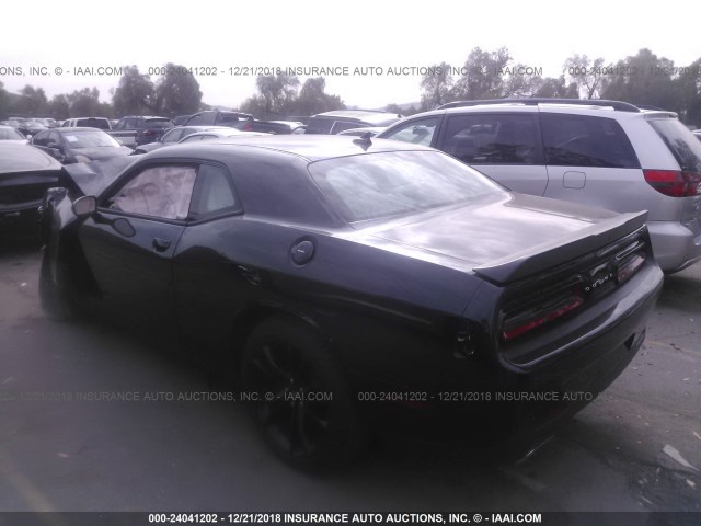 2C3CDZAG6JH297147 - 2018 DODGE CHALLENGER SXT BLACK photo 3