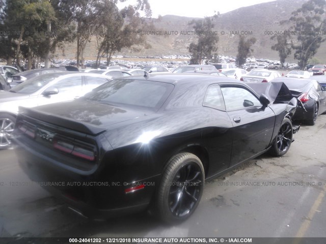 2C3CDZAG6JH297147 - 2018 DODGE CHALLENGER SXT BLACK photo 4