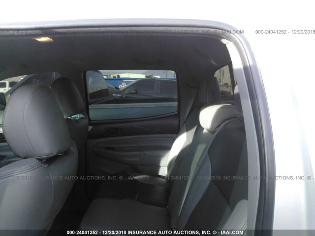 3TMJU4GN8CM136170 - 2012 TOYOTA TACOMA DOUBLE CAB PRERUNNER SILVER photo 8