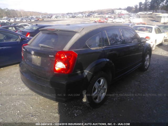 1B3HB48B77D228866 - 2007 DODGE CALIBER SXT BLACK photo 4