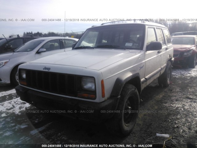 1J4FJ68S6WL207252 - 1998 JEEP CHEROKEE SPORT/CLASSIC Biały zdjęcie 2