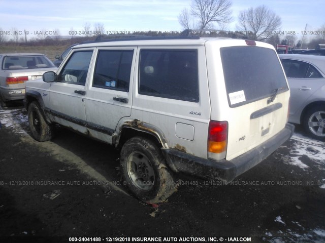 1J4FJ68S6WL207252 - 1998 JEEP CHEROKEE SPORT/CLASSIC Biały zdjęcie 3