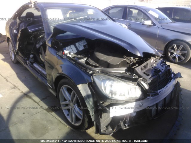 WDDGF4HB3EG212812 - 2014 MERCEDES-BENZ C 250 BLACK photo 1