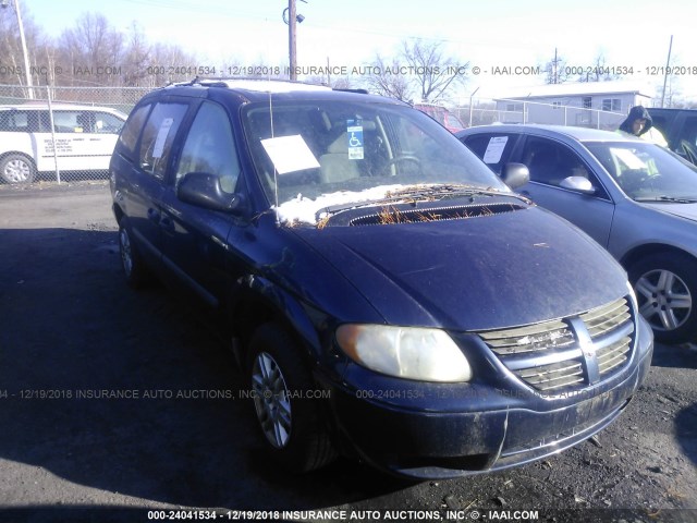 1D4GP24RX6B510774 - 2006 DODGE GRAND CARAVAN SE BLUE photo 1