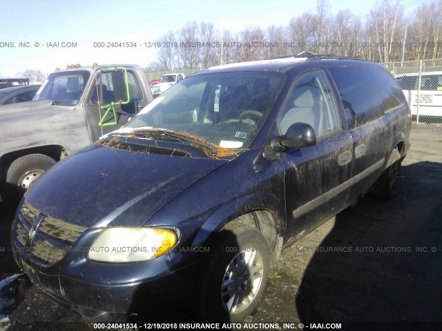 1D4GP24RX6B510774 - 2006 DODGE GRAND CARAVAN SE BLUE photo 2