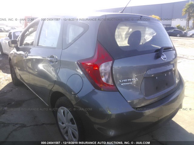 3N1CE2CP3HL373991 - 2017 NISSAN VERSA NOTE S/S PLUS/SV/SL/SR GRAY photo 3