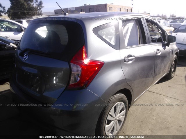 3N1CE2CP3HL373991 - 2017 NISSAN VERSA NOTE S/S PLUS/SV/SL/SR GRAY photo 4